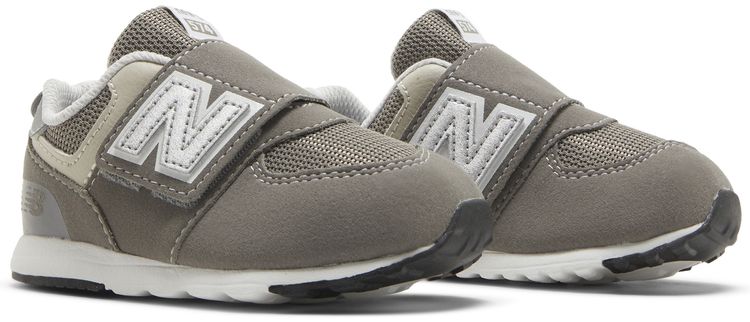 New Balance 574 New B Hook  Loop Toddler Wide Rain Cloud Silver Metallic