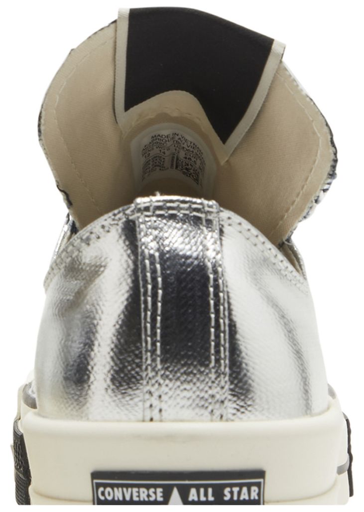 Rick Owens x Converse TURBODRK Chuck 70 Low Silver Lacquer