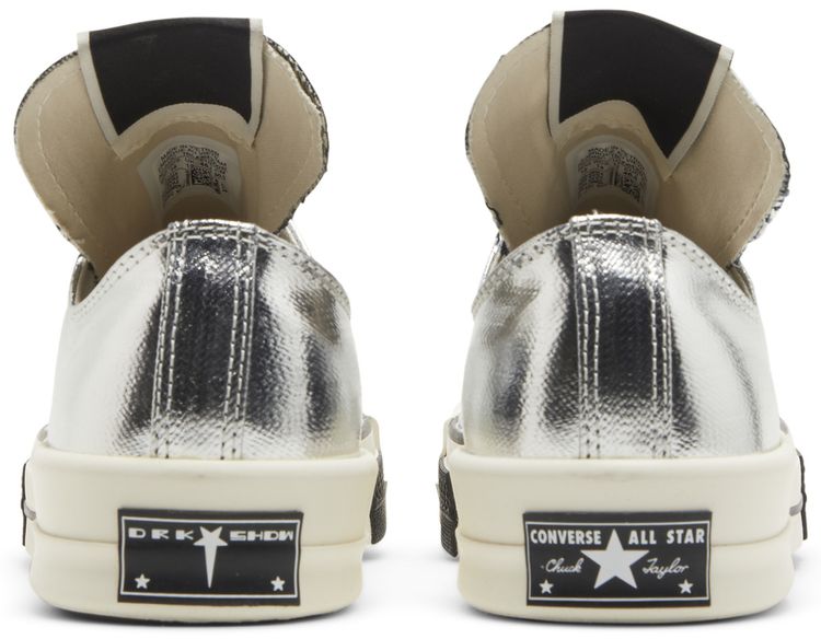 Rick Owens x Converse TURBODRK Chuck 70 Low Silver Lacquer
