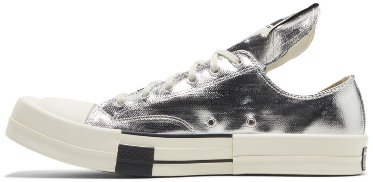Rick Owens x Converse TURBODRK Chuck 70 Low Silver Lacquer