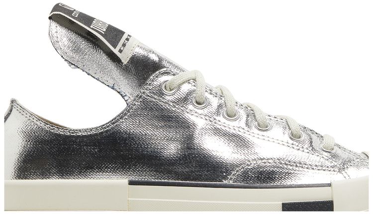 Rick Owens x Converse TURBODRK Chuck 70 Low Silver Lacquer