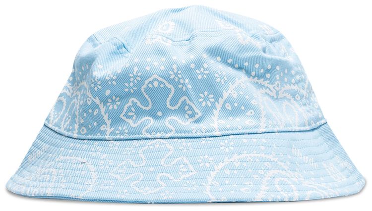 Rhude Bandana Canvas Bucket Hat BlueWhite