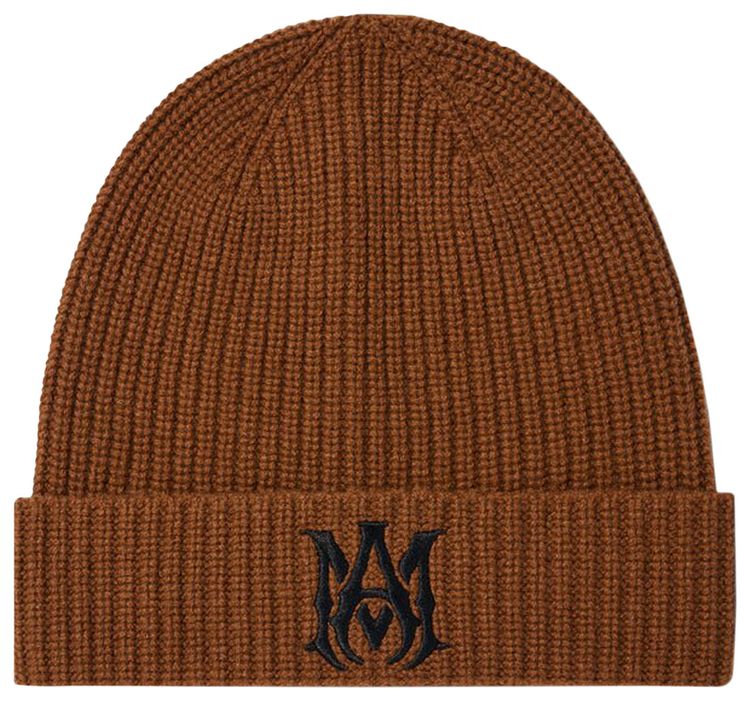 Amiri MA Logo Beanie Brown