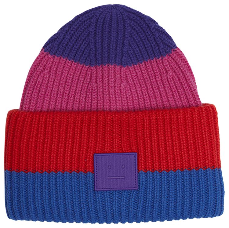 Acne Studios Pansy Stripe Face Beanie Multicolor