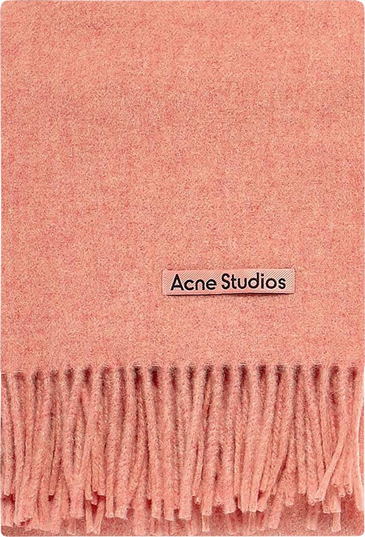 Acne Studios Wool Fringe Scarf 'Rose Melange'