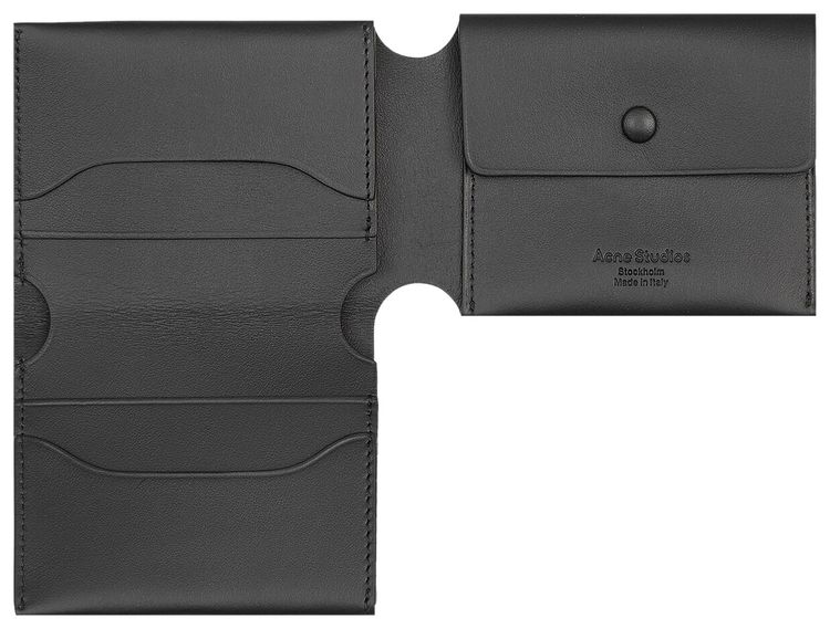 Acne Studios Folded Card Wallet Black