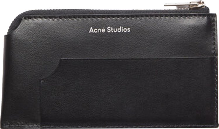 Acne Studios Zippered Card Wallet 'Black'