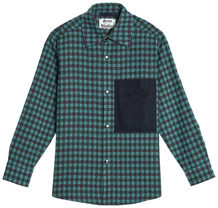 Acne Studios Osman Vichy Check Jacket Lilac