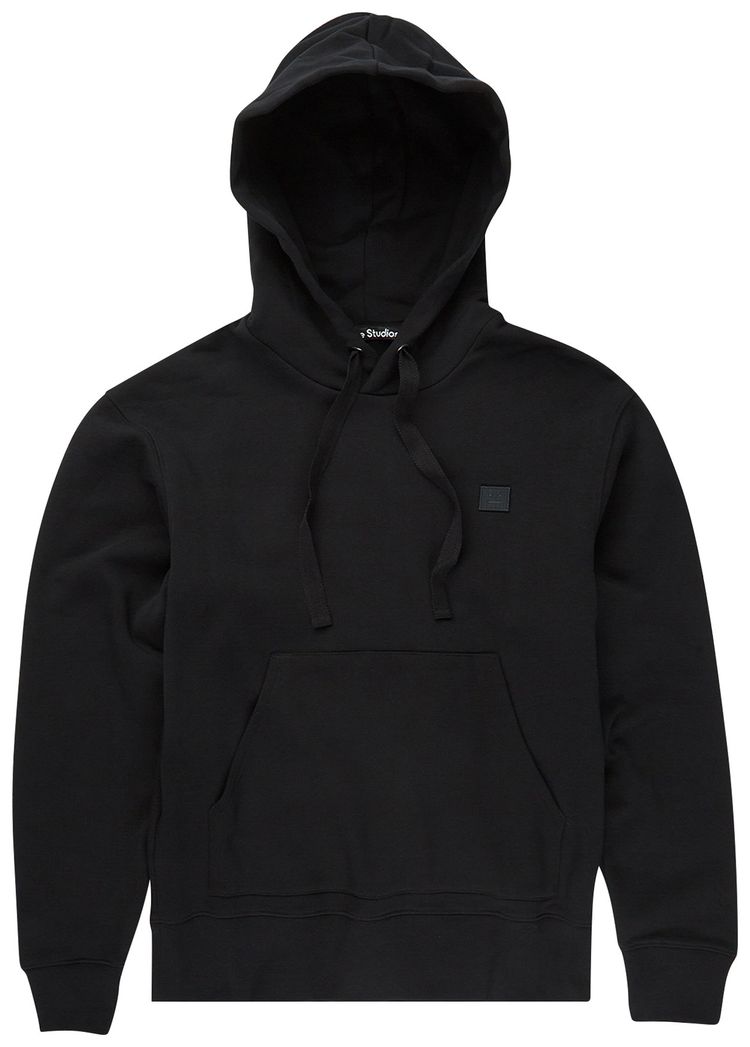 Acne Studios Ferris Face Hooded Sweatshirt Black