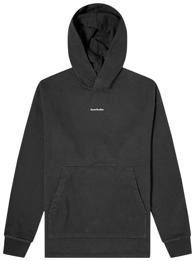 Acne Studios Logo Hooded Sweatshirt Black