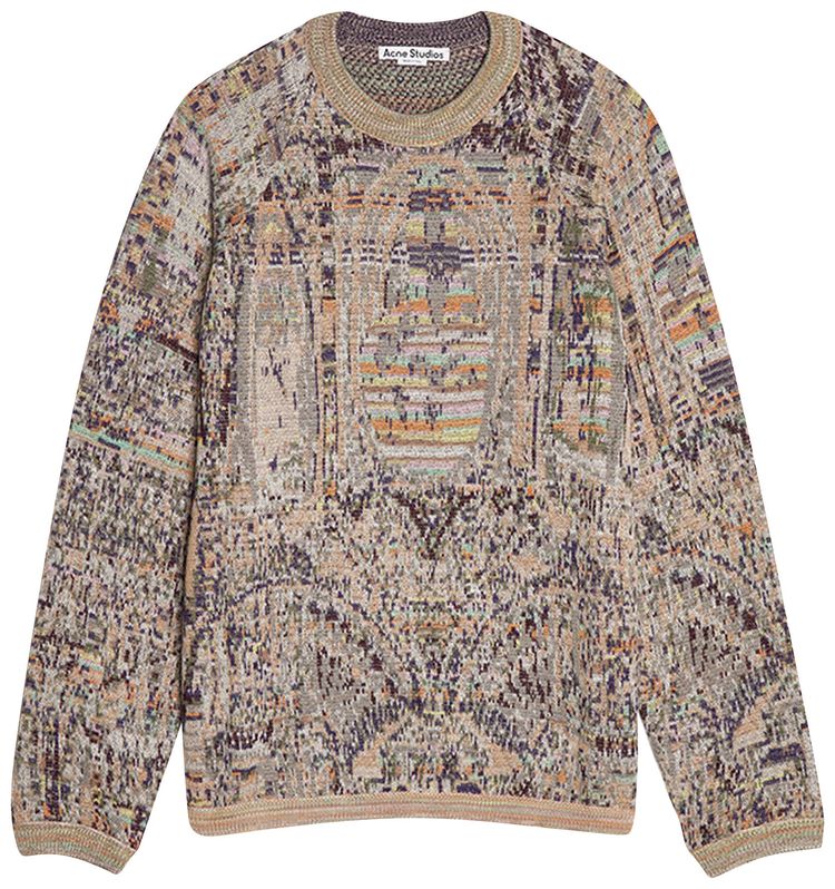 Acne Studios Crewneck Knit Sweater Warm Beige