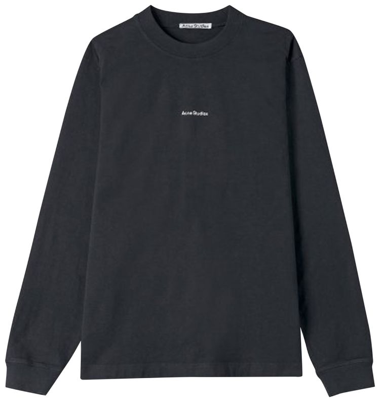 Acne Studios Logo Long-Sleeve T-Shirt 'Black'