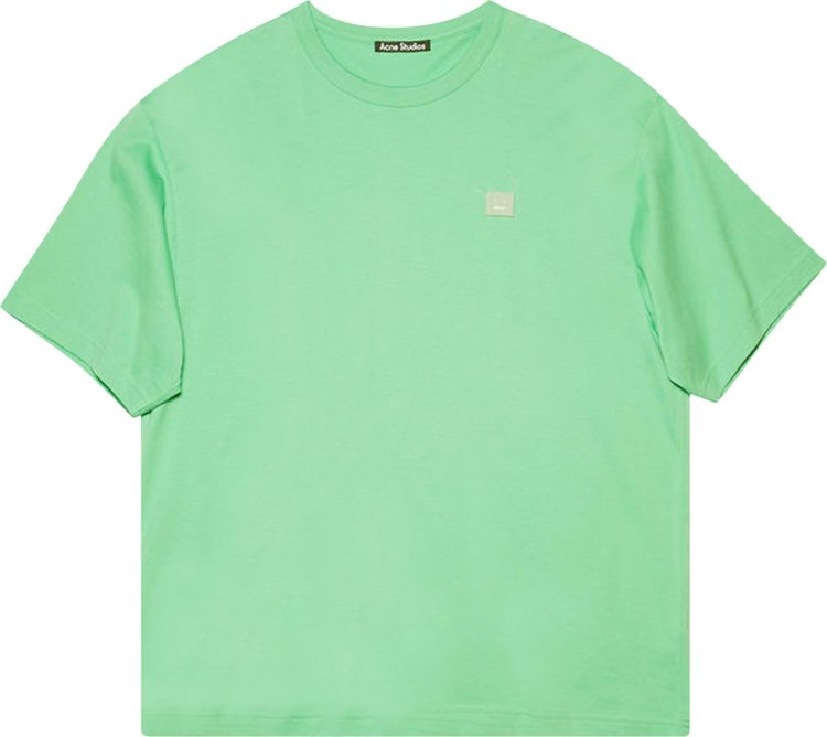 Acne Studios Face Logo Patch T-Shirt 'Fern Green'