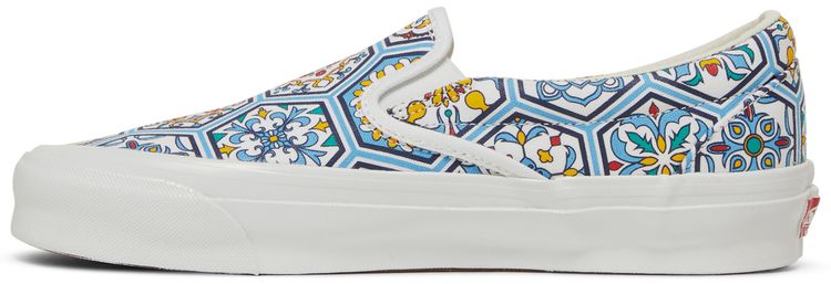 KITH x Vans Classic Slip On Blue Moroccan Pattern