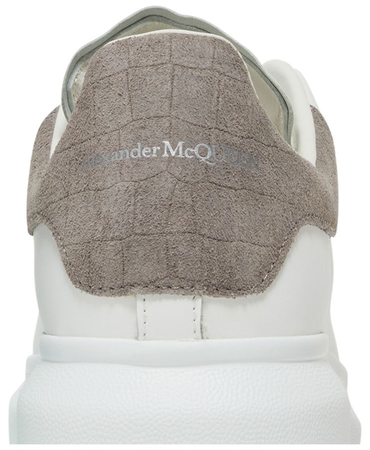 Alexander McQueen Oversized Sneaker Lead Crocodile