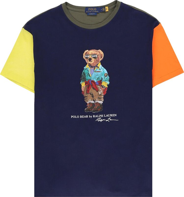Buy Polo Ralph Lauren Colorblock Voyager Bear Graphic T-Shirt ...