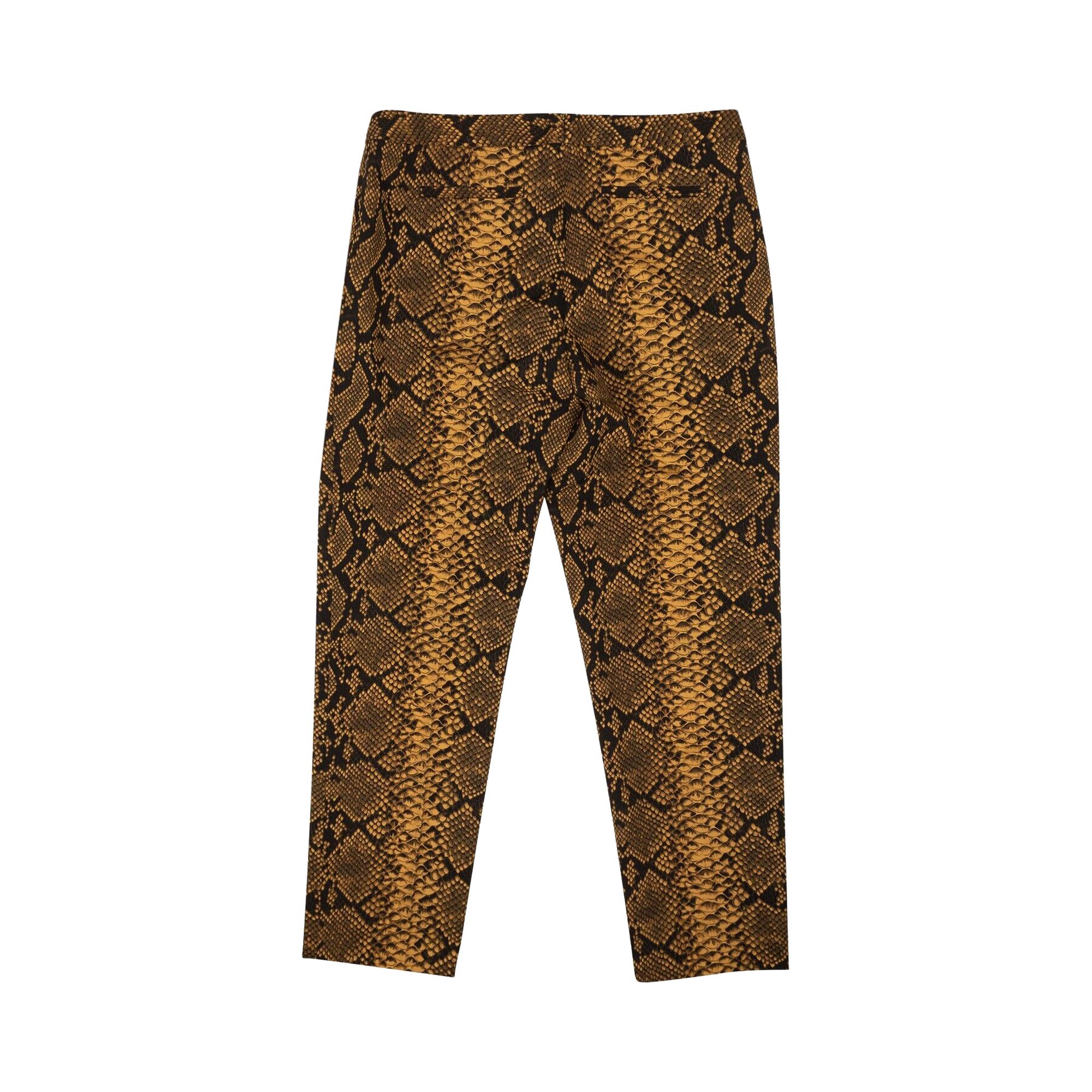 パンツ Dries Van Noten High-Waisted Snake Print Trousers With Buy Dries Van Noten Snake Print High Rise Wool Pants 'Gold