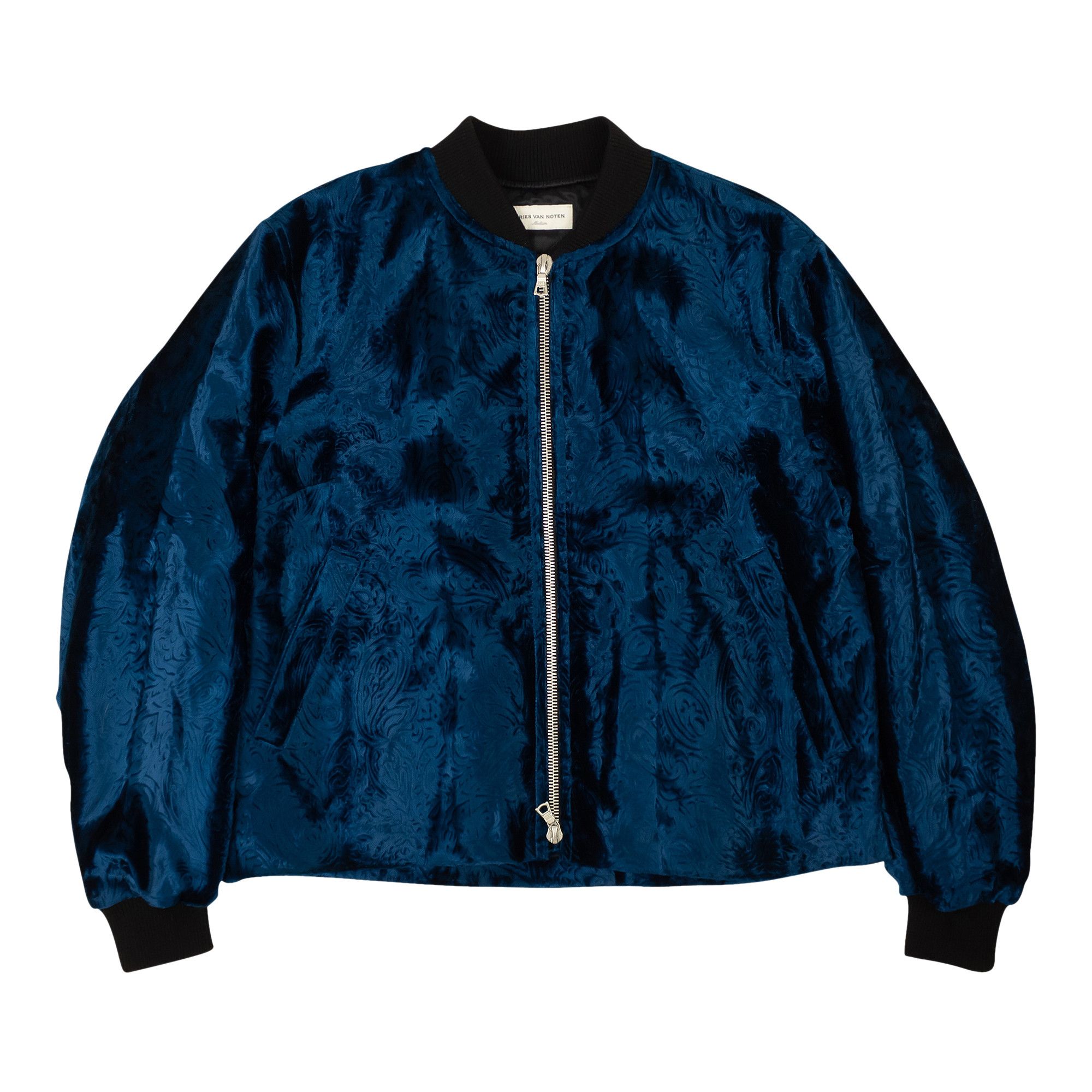 Blue velvet bomber jacket womens outlet