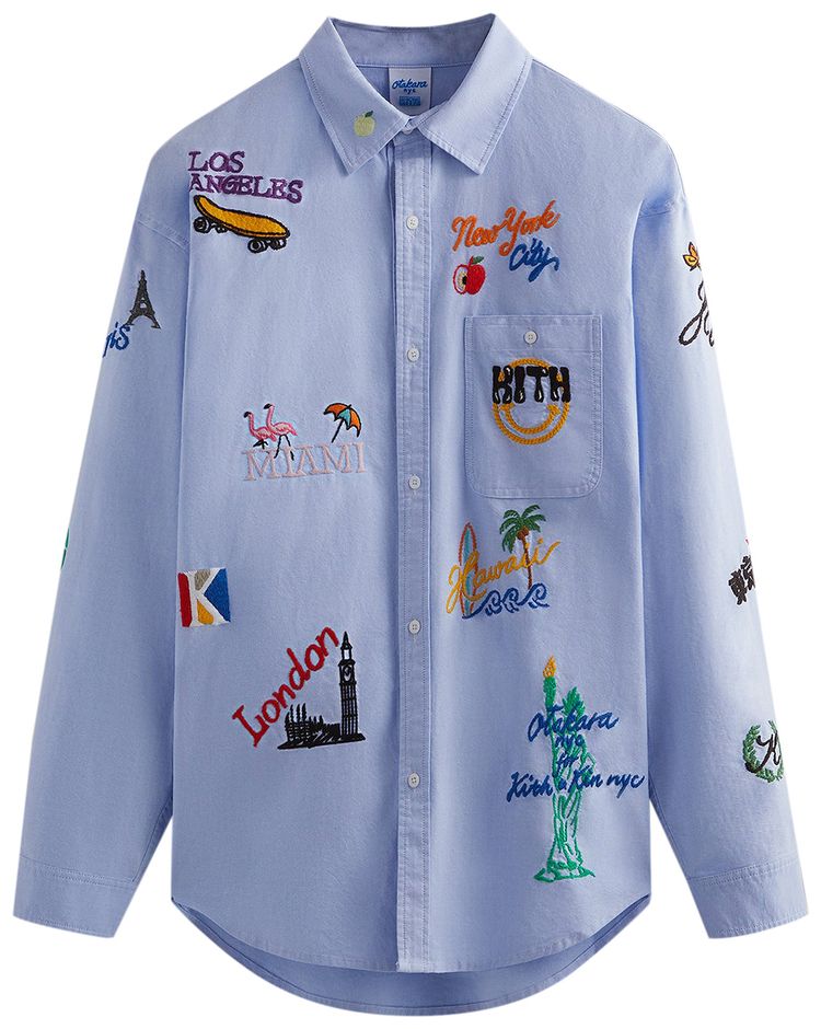 Kith For Otakara NYC Apollo Oxford Button Down Shirt Prestige