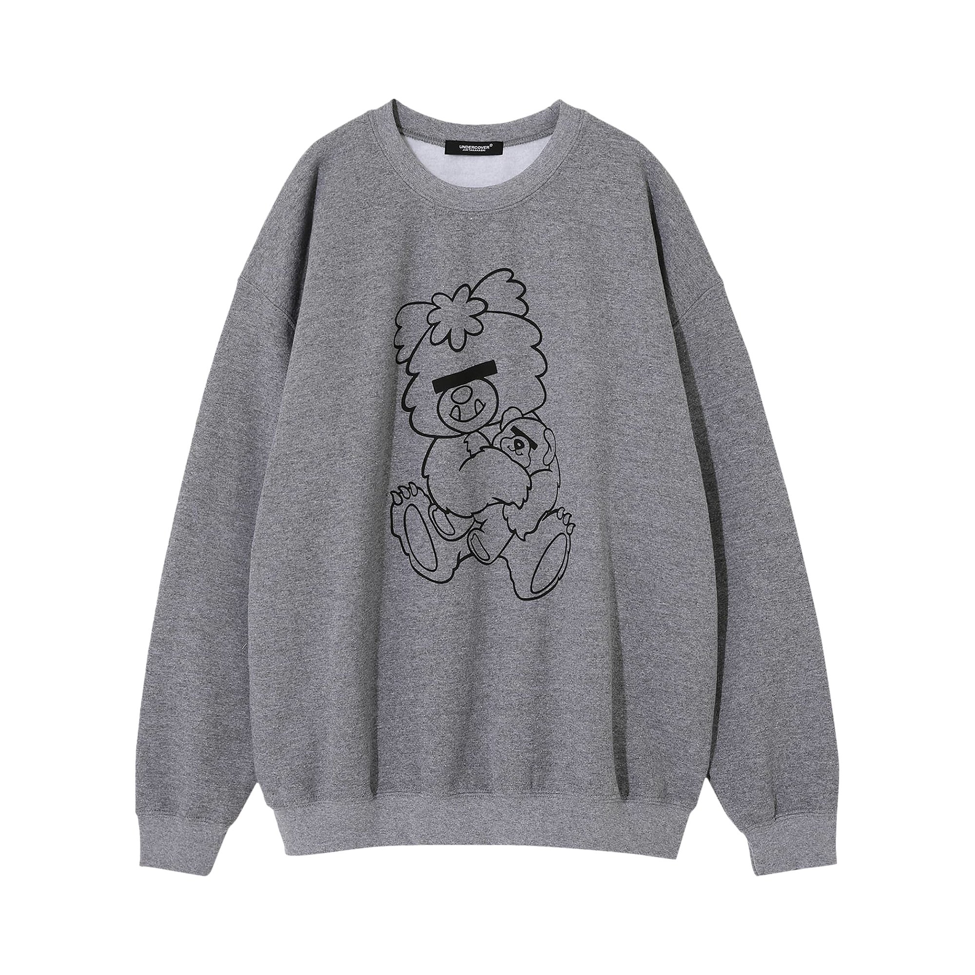 Buy Undercover x Verdy Front Bear Print Pullover Sweatshirt 'Grey