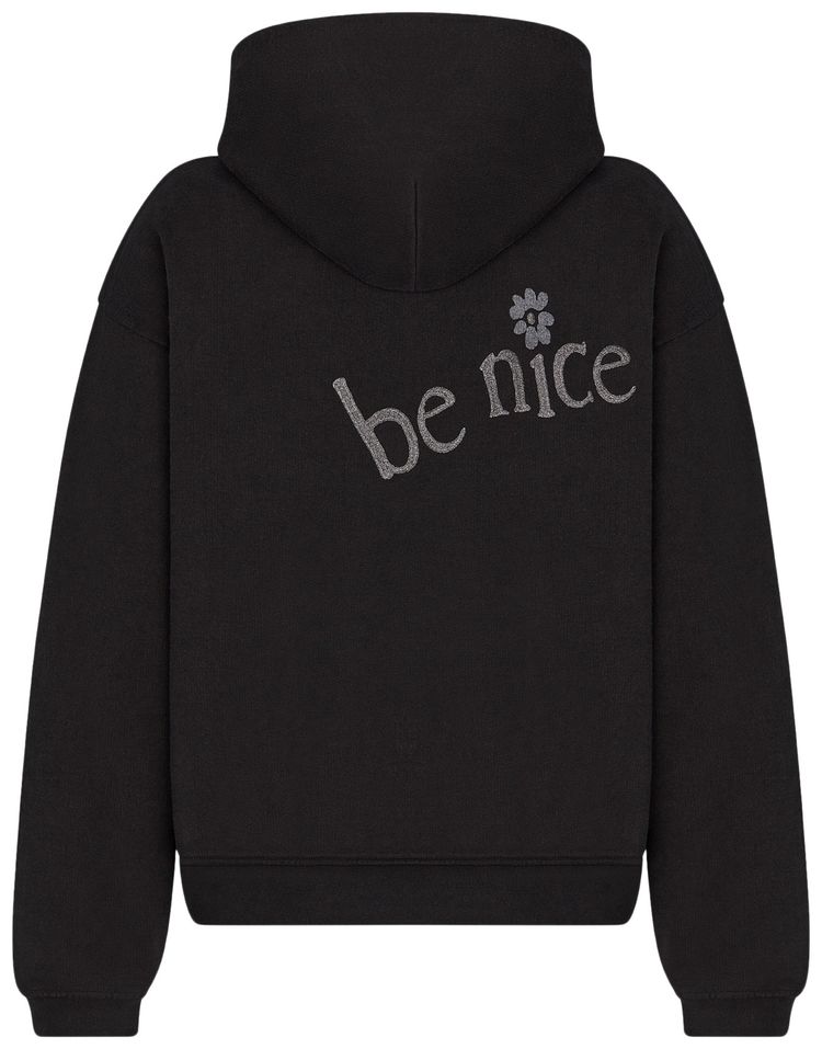 Dior x ERL Relaxed Fit Hooded Sweatshirt Black