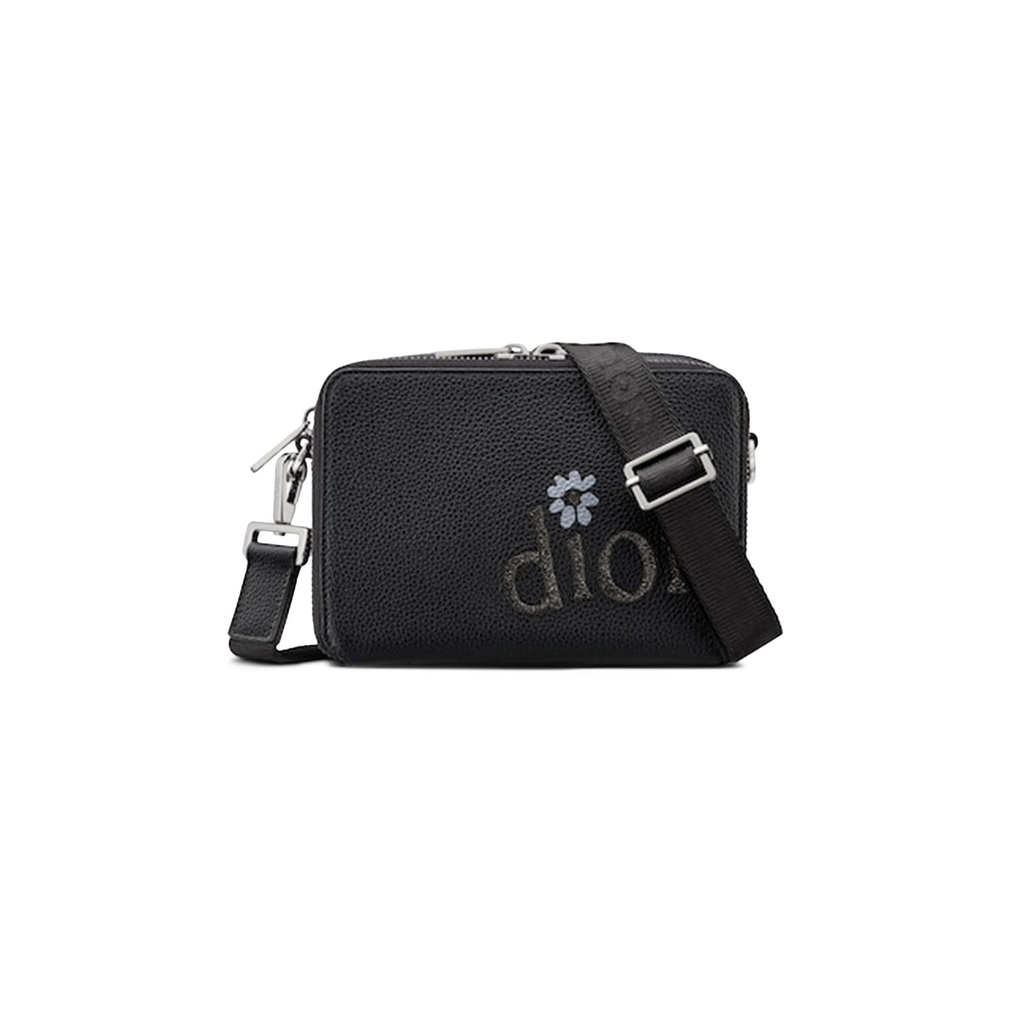 Buy Dior x ERL Pouch With Strap 'Black' - 2ESBC119SER H03E