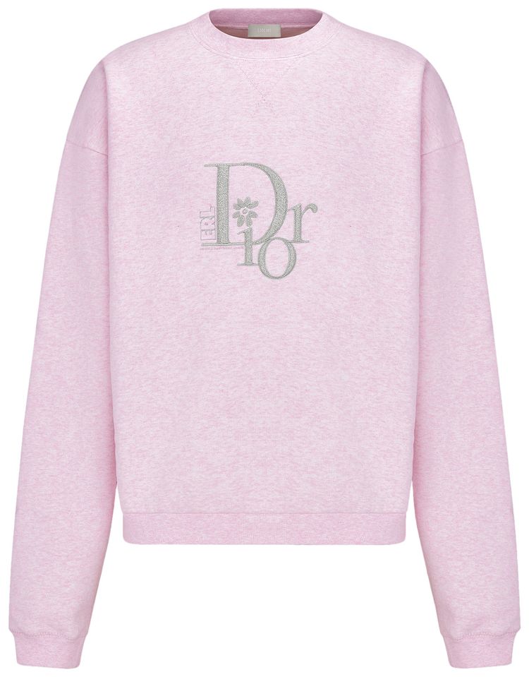 Dior x ERL Oversized Sweatshirt Pink
