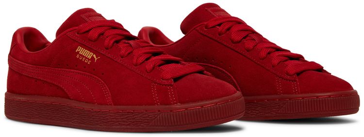 Puma Suede Classic Jr Mono Gold   Barbados Cherry