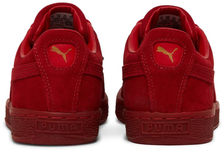 Puma Suede Classic Jr Mono Gold   Barbados Cherry