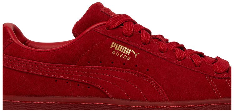 Puma Suede Classic Jr Mono Gold   Barbados Cherry