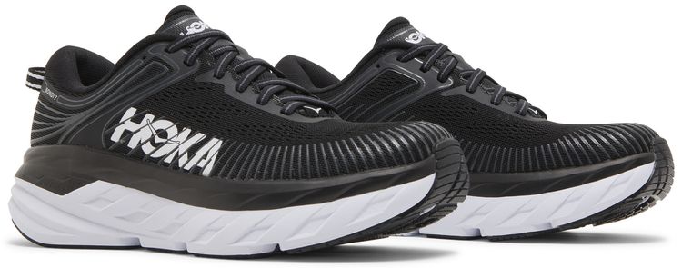 HOKA Wmns Bondi 7 Black White