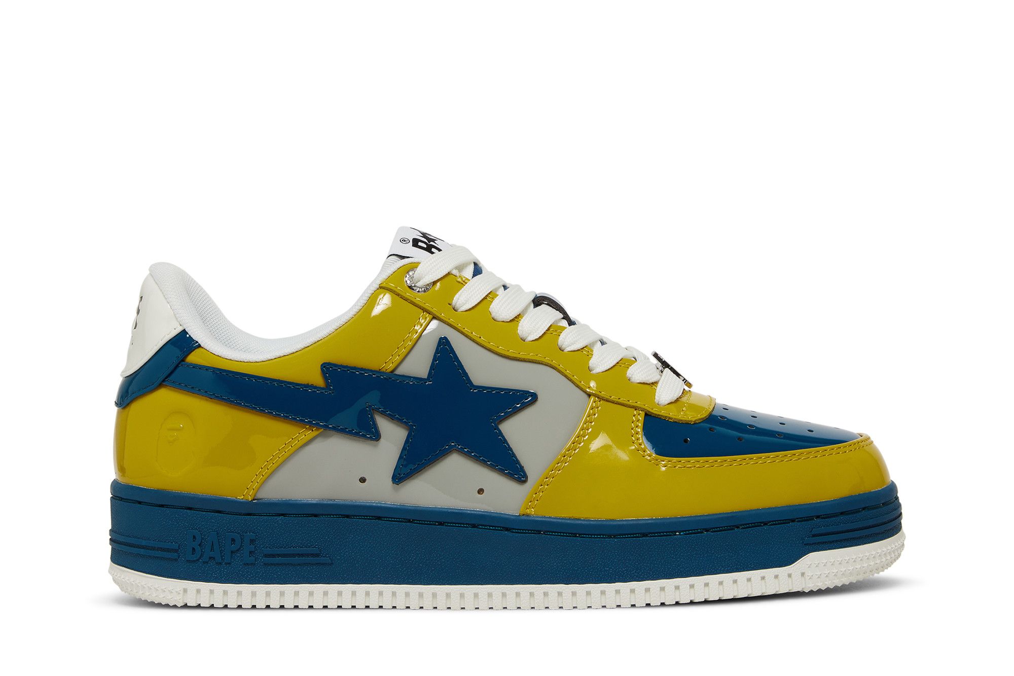Bapesta yellow blue outlet
