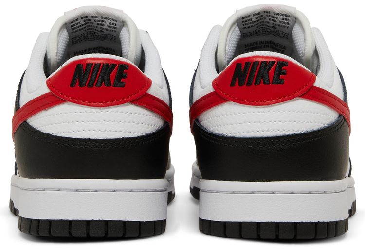 Nike Dunk Low Black White Red