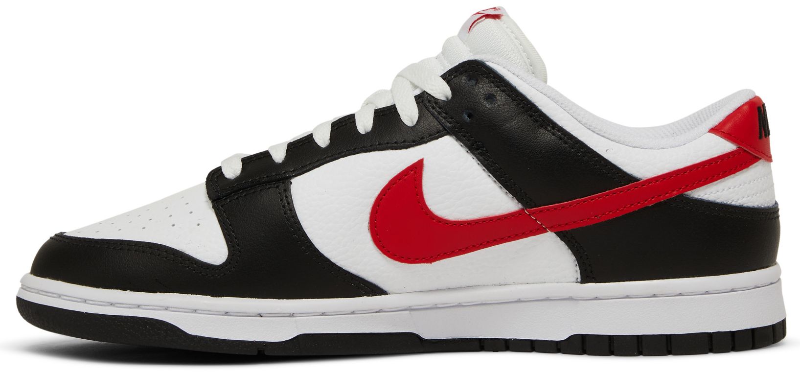 dunk low red black