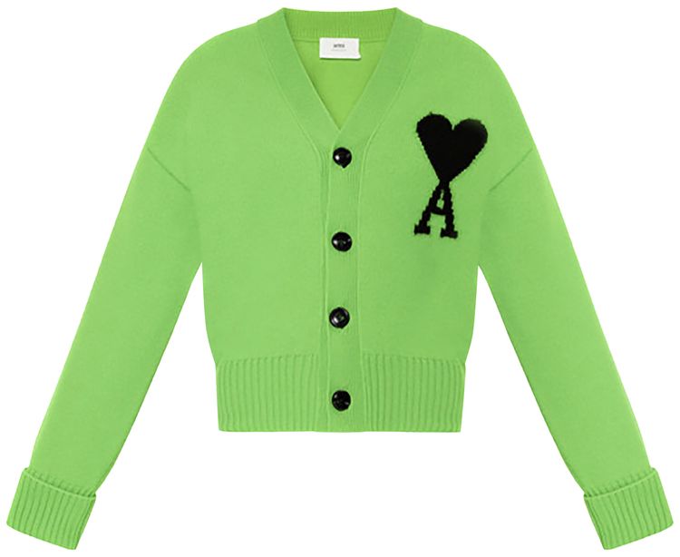 Ami De Coeur Cardigan Neon VertNoir