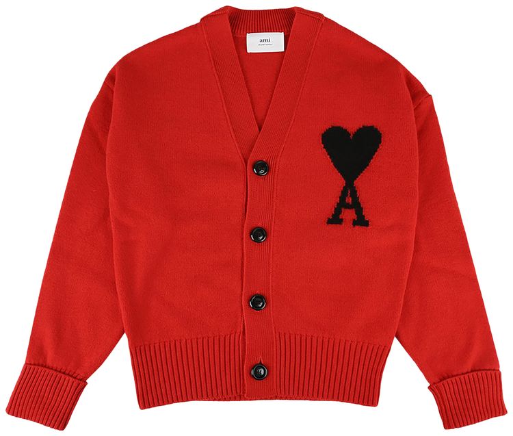 Ami De Coeur Cardigan RedBlack