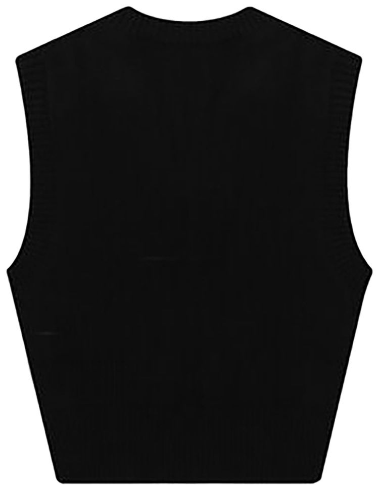 Ami Sleeveless Sweater BlackRed