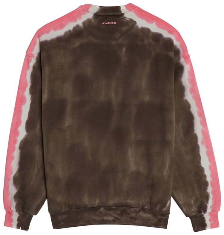 Acne Studios Fyre Coeur Crew Sweatshirt Dark BrownPink