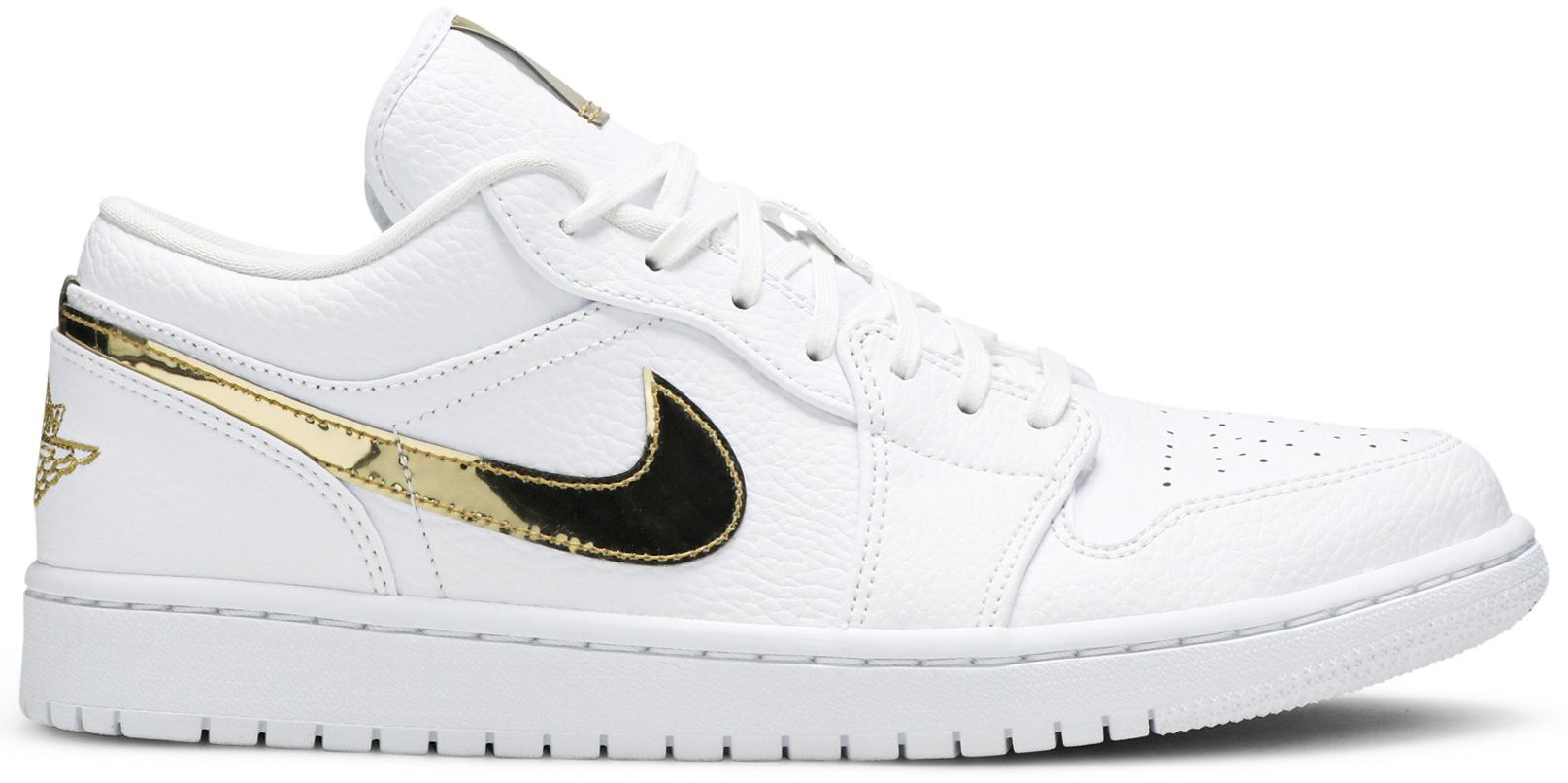 air jordan 1 low se white metallic gold