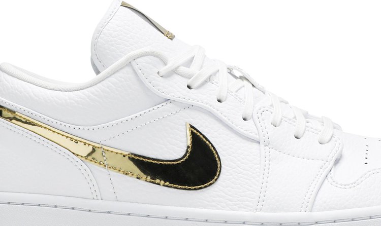 Wmns Air Jordan 1 Retro Low White Metallic Gold