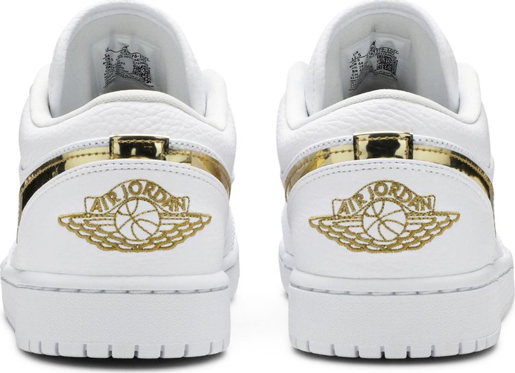 Wmns Air Jordan 1 Retro Low White Metallic Gold