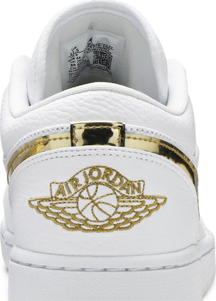 Wmns Air Jordan 1 Retro Low White Metallic Gold