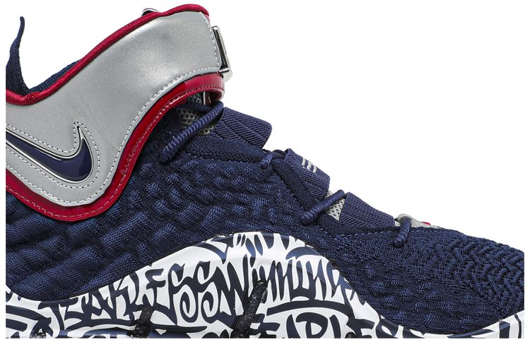 Nike LeBron 17 LeBron 4 Cold Blue Graffiti
