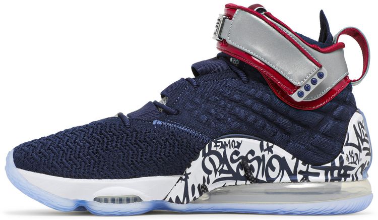 Nike LeBron 17 LeBron 4 Cold Blue Graffiti