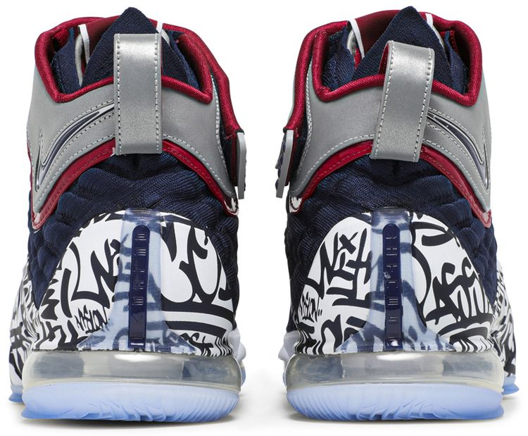 Nike LeBron 17 LeBron 4 Cold Blue Graffiti