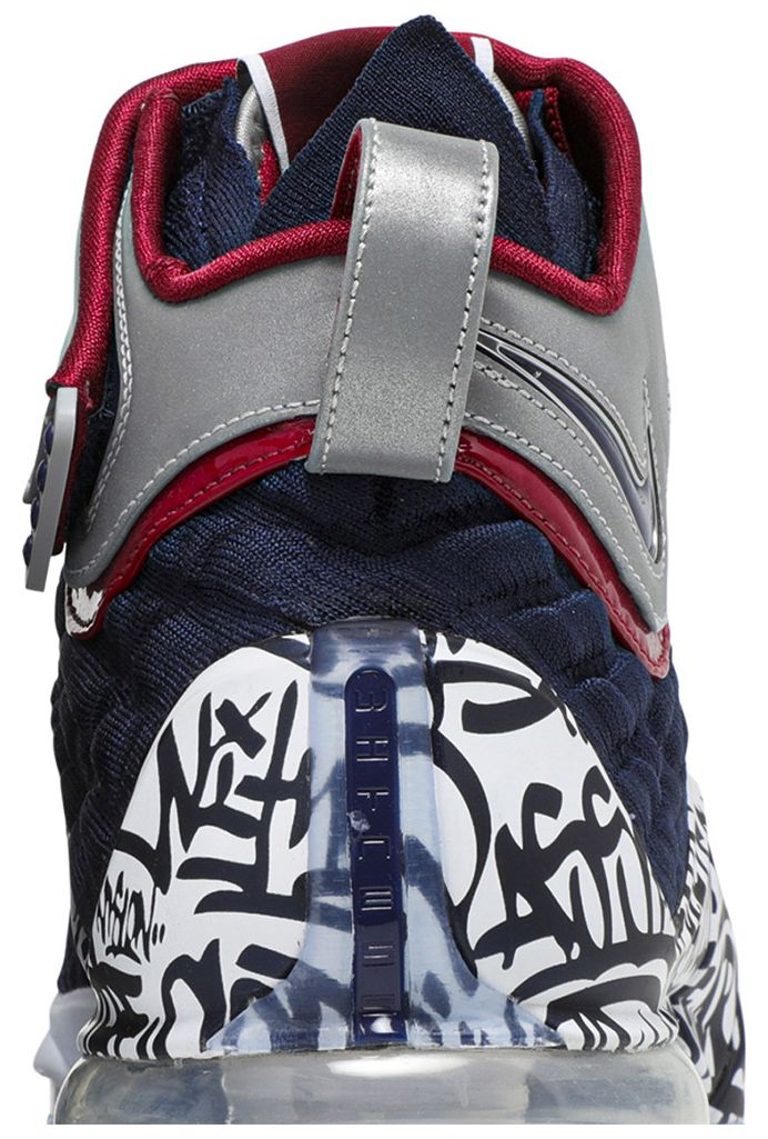Nike LeBron 17 LeBron 4 Cold Blue Graffiti
