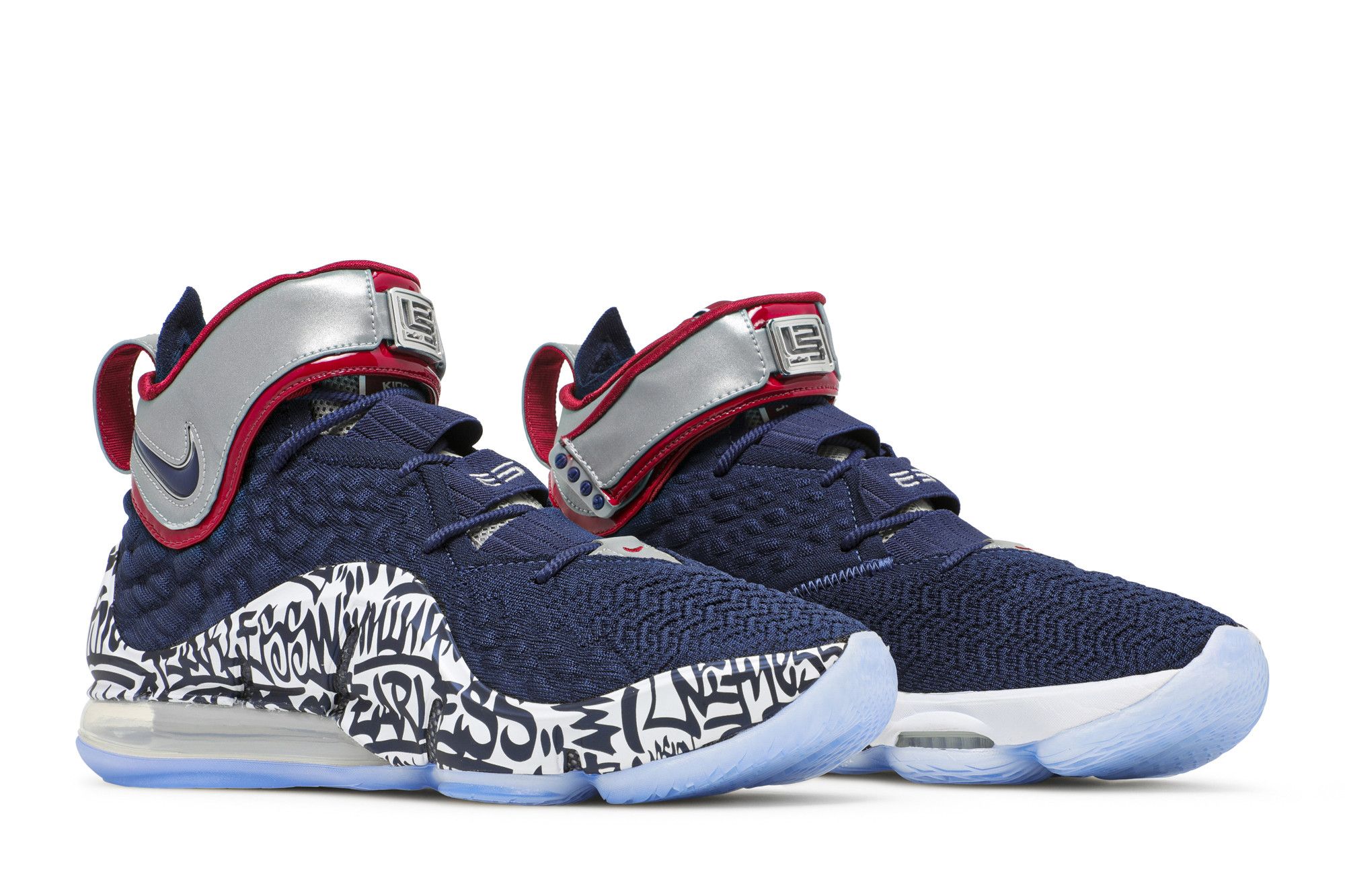 Buy LeBron 17 LeBron 4 Cold Blue Graffiti CT6047 400 GOAT CA