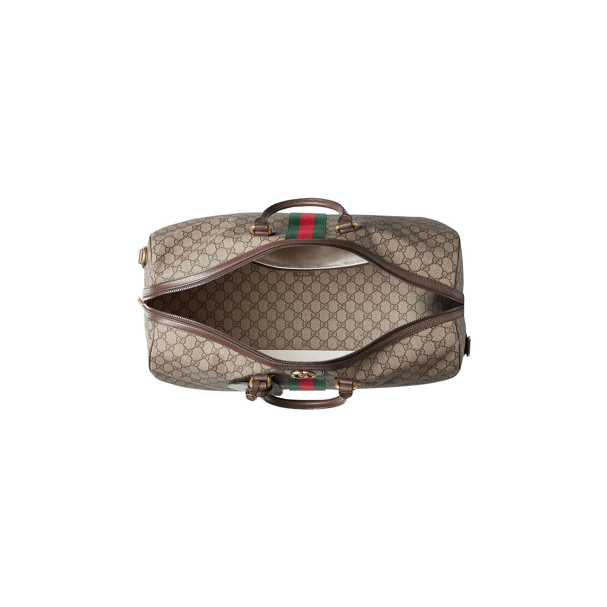 Buy Gucci Ophidia GG Large Carry-On Duffle 'Beige/Ebony' - 547959