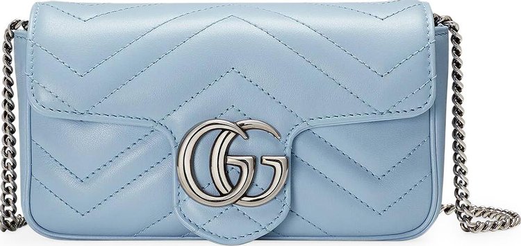 Gucci GG Marmont Super Mini Bag 'Pastel Blue'