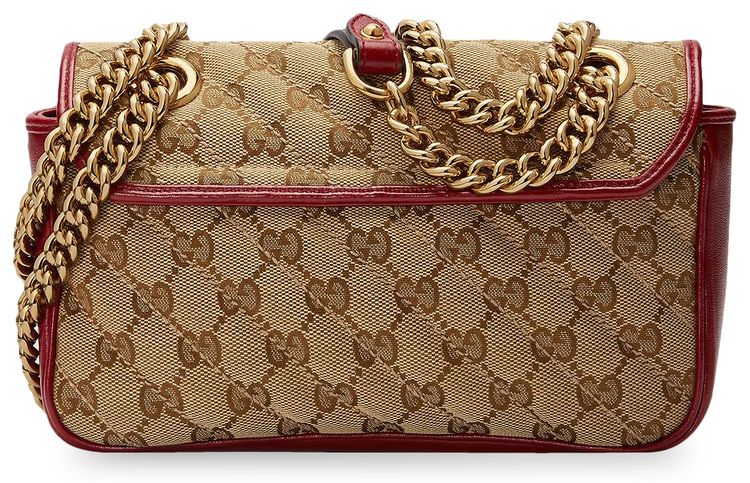 Gucci GG Marmont Mini Bag BeigeEbonyNew Cherry Red
